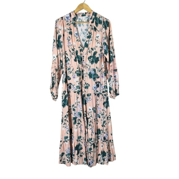 KIVARI Jemima Floral Long Sleeve Midi Dress - Picture 3 of 11